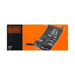 Black&Decker Mechaniker-Set 77-tlg. in Rolltasche A7063