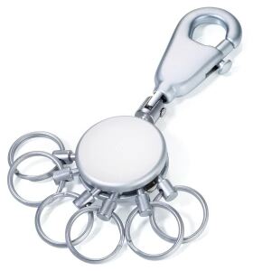 TROIKA Patent Schlüsselanhänger Silber