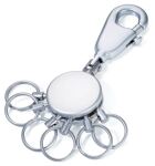 TROIKA Patent Schlüsselanhänger Silber