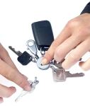 TROIKA Patent Schlüsselanhänger Silber
