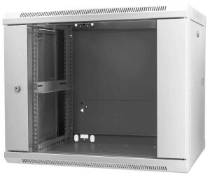 Intellinet 19" Wandverteiler, 9 HE, 500 (H) x 600 (B) x 450 (T) mm, vollständig montiert, grau