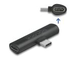 DELOCK Adapter USB Type-C zu 2 x USB Type-C PD schwarz