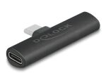 DELOCK Adapter USB Type-C zu 2 x USB Type-C PD schwarz