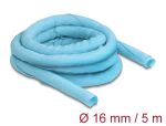 DeLOCK Gewebeschlauch selbstschließend hitzebeständig 5 m x 16 mm blau