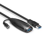 Lindy 43156 USB Kabel USB 3.2 Gen 1 (3.1 Gen 1) 10 m USB A 5 Gbit/s Schwarz