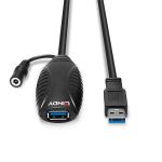Lindy 43156 USB Kabel USB 3.2 Gen 1 (3.1 Gen 1) 10 m USB A 5 Gbit/s Schwarz