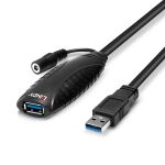 Lindy 43156 USB Kabel USB 3.2 Gen 1 (3.1 Gen 1) 10 m USB A 5 Gbit/s Schwarz