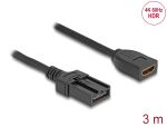 DELOCK HDMI Automotive Kabel HDMI-A Buauf HDMI-E St 3m 4K