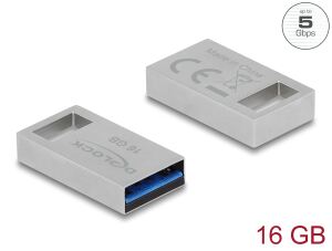 DELOCK USB 3.2 Gen 1 Speicherstick 16 GB - Metallgehäuse