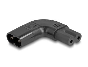 DeLOCK Netzadapter IEC 60320 - C8 auf C7, Stecker / Buchse, 2,5 A, 90° links / rechts gewinkelt