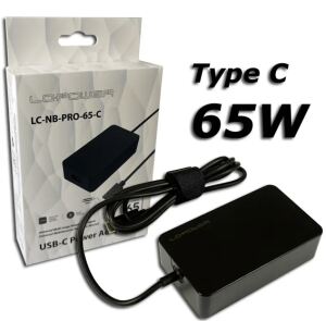 LC-Power LC-NB-PRO-65-C Netzteil & Spannungsumwandler Drinnen 65 W Schwarz
