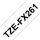 Brother TZE-FX261 Etiketten erstellendes Band Schwarz auf weiss
