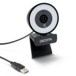 DICOTA D32066 Webcam 5 MP 2592 x 1944 Pixel USB 2.0 Schwarz