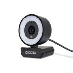 DICOTA D32066 Webcam 5 MP 2592 x 1944 Pixel USB 2.0 Schwarz