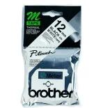 Brother Labelling Tape - 12mm, Black/White, Blister Etiketten erstellendes Band M