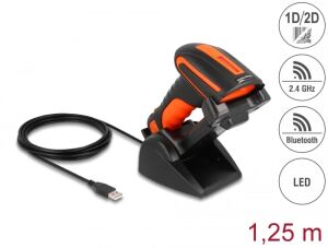 DELOCK Industrie Barcode Scanner 1D2D für 2,4GHz o. BT