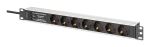 Digitus DN-95441 Stromverteilereinheit (PDU) 7 AC-Ausgänge 1U Schwarz, Silber