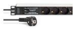 Digitus DN-95441 Stromverteilereinheit (PDU) 7 AC-Ausgänge 1U Schwarz, Silber