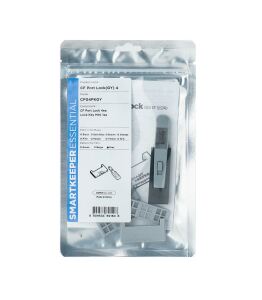 Smartkeeper CF04PKGY Schnittstellenblockierung Schnittstellenblockierung + Schlüssel Kompaktflash Grau Kunststoff 1 Stück(e)