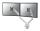 Neomounts DS70-250SL2 Monitorarm 17-32" - Gasfeder - Topfix - 180°-Stopp