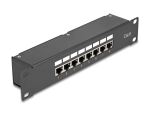 DELOCK 10" Kupplungs-Patchpanel 8 Port Cat.6