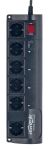 Gembird EG-PMS2 Spannungsschutz Schwarz 6 AC-Ausgänge 250 V 1,8 m