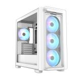 ASUS A23 PLUS TG ARGB WHITE Micro Tower Weiß
