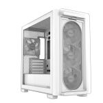ASUS A23 PLUS TG ARGB WHITE Micro Tower Weiß