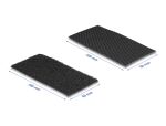 DELOCK Klettpad mit Haft- und Flauschpad L100xB50mm schwarz