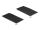 DELOCK Klettpad mit Haft- und Flauschpad L100xB50mm schwarz