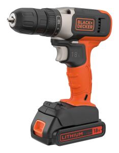 Black & Decker BCD001C1-QW Bohrmaschine Ohne Schlüssel Schwarz, Rot