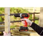 Black & Decker BCD001C1-QW Bohrmaschine Ohne Schlüssel Schwarz, Rot