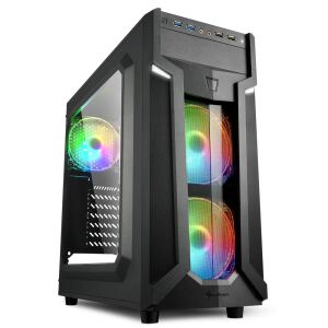 Sharkoon VG6-W RGB Midi Tower Schwarz