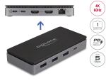 DELOCK USB Type-C Dockingstation 4K - Dual HDMI 85W