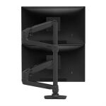 Ergotron LX Series LX Dual Stacking Arm, Tall Pole, Matte Black 101,6 cm (40") Tisch/Bank Schwarz