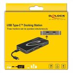DELOCK USB Type-C 3.2 Dockingstation 4K HDMI + DP USB Hub