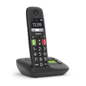 Gigaset E290A Analoges/DECT-Telefon Anrufer-Identifikation Schwarz