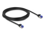 DELOCK RJ45 Netzwerkkabel Cat.6A S/FTP Slim 3m schwarz