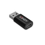 Lindy 71264 Kabeladapter USB Type A USB Type C Schwarz