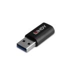 Lindy 71264 Kabeladapter USB Type A USB Type C Schwarz