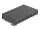 DeLOCK Mini Desktop Patchpanel RJ45 Buchse 6 Port Cat.6A geschirmt schwarz - zur Montage an Tisch, Wand oder Hutschiene