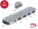 DELOCK Dockingstation für MacBook Dual HDMI 4K / PD...