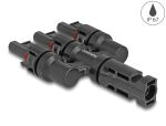 DELOCK DL4 Solar Konnektor 1 x Stecker zu 3 x Buchse