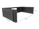 DELOCK 19" Wandhalterung 3 HE faltbar schwarz