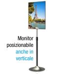 Techly ICA-TR10 Halterung für Schilderdisplays 68,6 cm (27") Silber