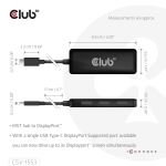 CLUB3D USB-C® to Triple DisplayPort™ MST Hub 4K60Hz