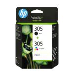 HP 305 2er-Pack Cyan/Magenta/Gelb/Schwarz Original...