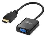 MediaRange HDMI auf VGA (HD15) Video Konverter, 20cm, Schwarz