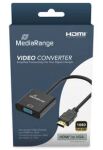 MediaRange HDMI auf VGA (HD15) Video Konverter, 20cm, Schwarz