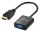 MediaRange HDMI auf VGA (HD15) Video Konverter, 20cm, Schwarz